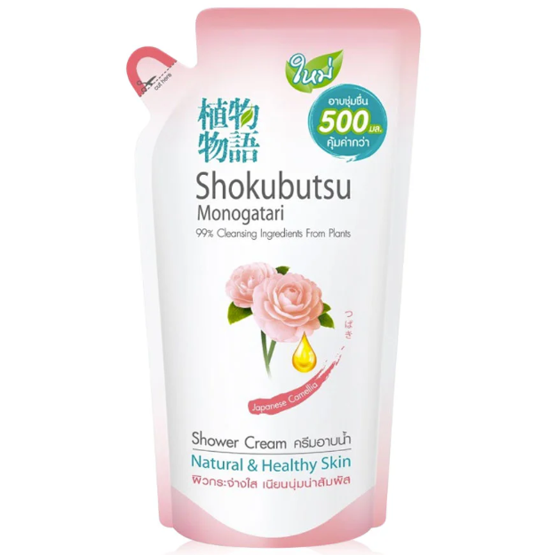 Shokubutsu Monogatari Japanese Camellia Shower Cream Refill 500ml