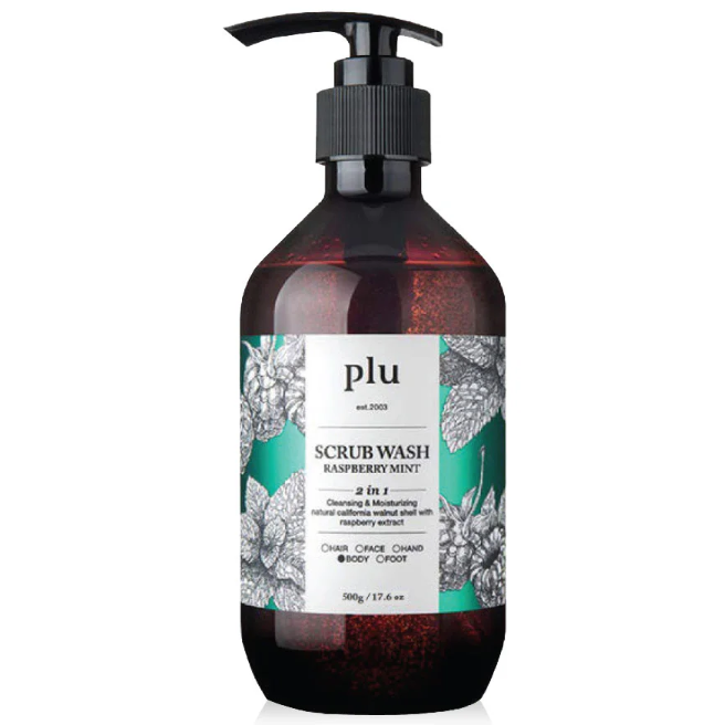Plu Raspberry Mint Scrub Wash - 500g