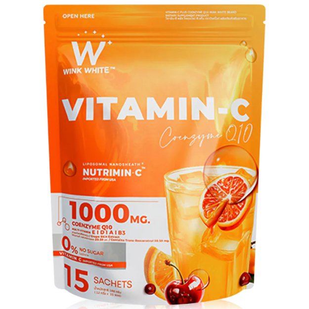 WinkWhite Vitamin C & Coenzyme Q10 - 12g Sachets (15 Pack)