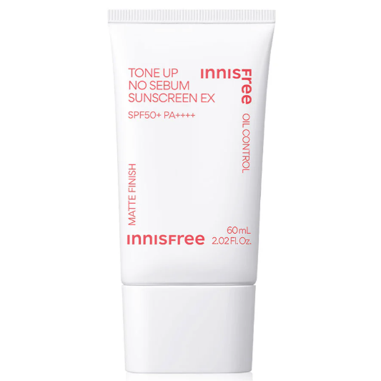 Innisfree Tone Up No Sebum Sunscreen 60ml – Mattifying UV Protection