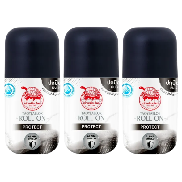 Taoyeblok Protect Roll-On Deodorant 30ml – Pack of 3 for All-Day Freshness