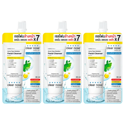 Clear Nose - Acne Care Solution Facial Cleanser 30ml. (Pack of 3)