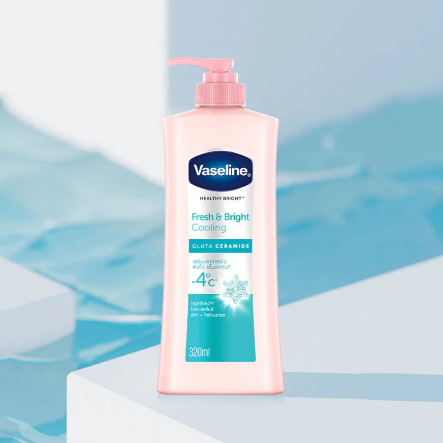 Vaseline Healthy Bright & Fresh Cooling Lotion 320ml - Nourish and Revitalize Skin