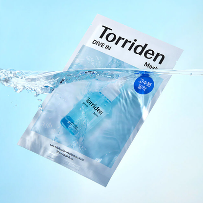 Torriden Dive In Low Molecule Hyaluronic Acid Mask Sheet - 27ml (Pack of 6)