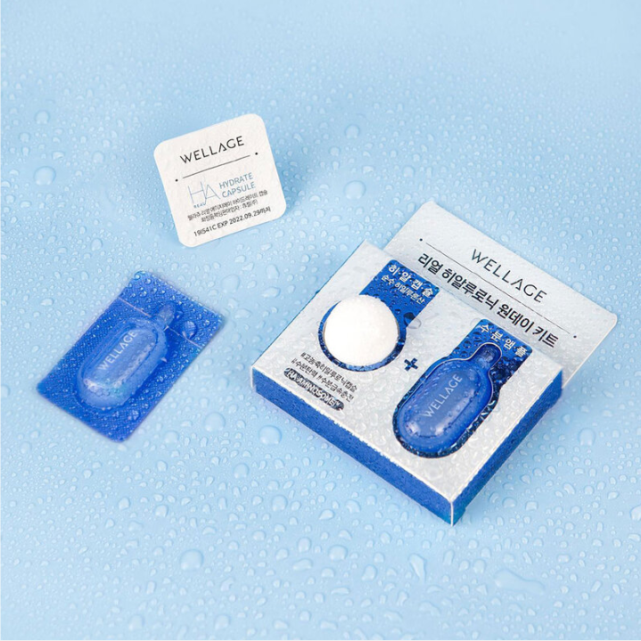 Wellage Real Hyaluronic One Day Kit - 15ml for Hydrated Skin