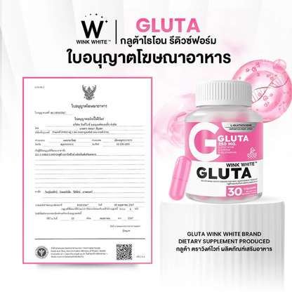 WinkWhite Gluta Capsules - 30 Count