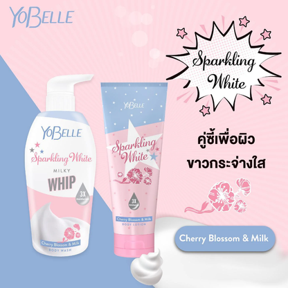 Yobelle Sparkling White Cherry Blossom & Milk Body Lotion 200ml