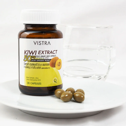 Vistra Kiwi Extract 50mg with Grape Seed, CoQ10 & Zinc - 30 Capsules