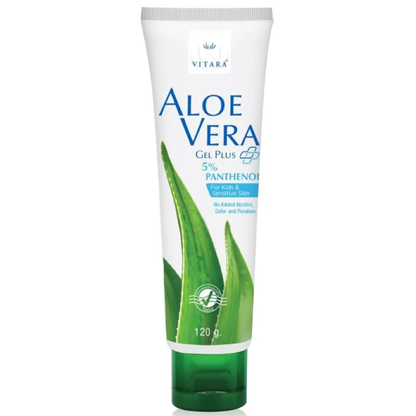 Vitara Aloe Vera Gel 5% Panthenol - 120g for Soothing & Moisturizing