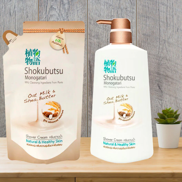 Shokubutsu Monogatari Oatmilk & Shea Butter Shower Cream 500ml