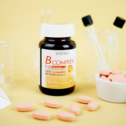 Vistra - Bundle - B-Complex Plus Minerals (30 Tablets) + Zinc 15mg. (45 Tablets)