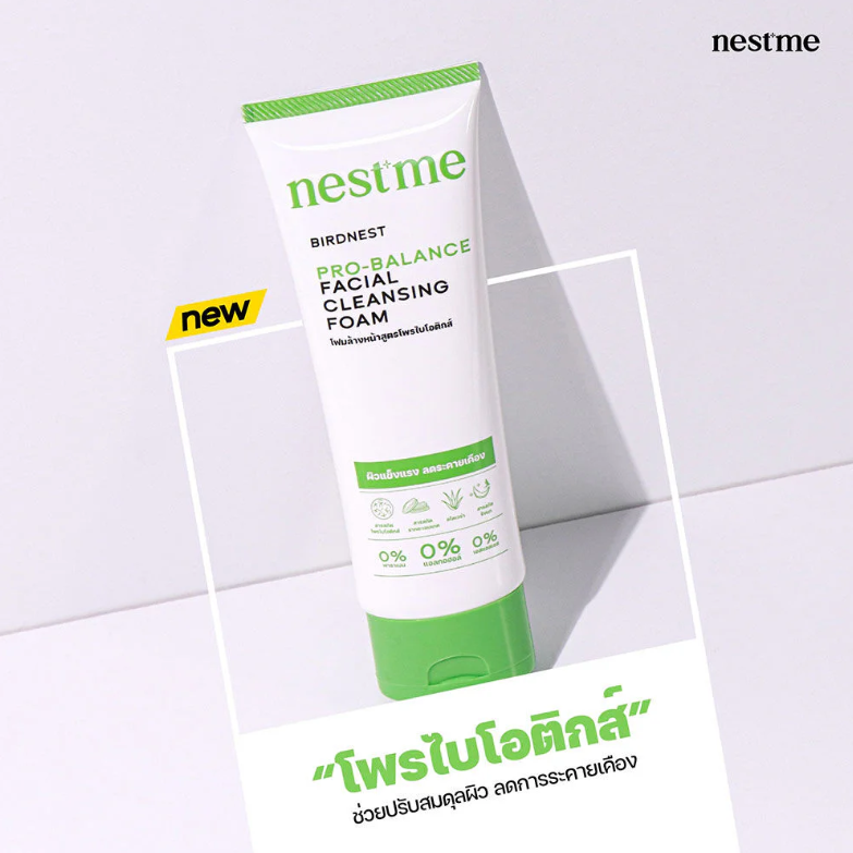 Nestme Pro-Balance Facial Cleansing Foam 100ml - Gentle & Refreshing Cleanser