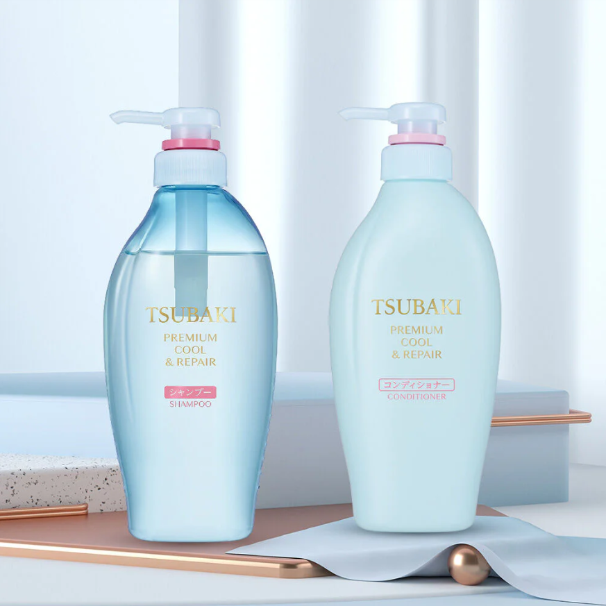 Tsubaki Premium Cool & Repair Conditioner 450ml – Nourishing Hair Care