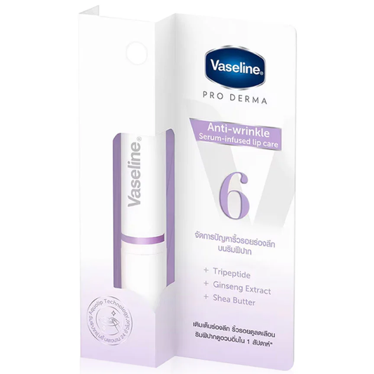 Vaseline - Pro Derma Lip Care Anti Wrinkle Serum Infused No.6 1.8g.