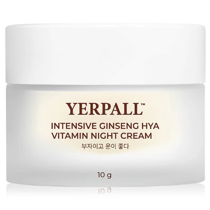 Yerpall Intensive Ginseng & Hyaluronic Vitamin Night Cream 10g