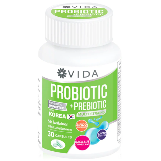 Vida Probiotic Supplement - 30 Capsules for Digestive Health