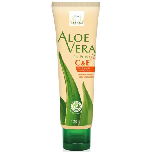 Vitara Aloe Vera Gel + Vitamins C & E 120g – Soothing & Nourishing Skin Care
