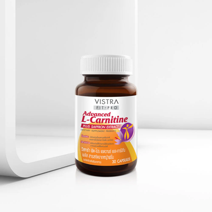 Vistra Fit-Pro Advanced L-Carnitine with Saffron Extract - 30 Capsules