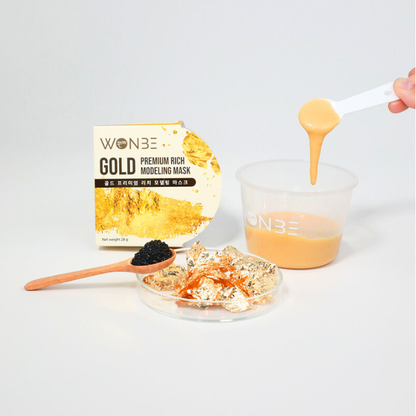 WONBE Gold Premium Rich Modeling Mask - 28g x 3 Pack