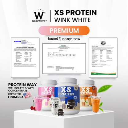 WinkWhite XS Protein Thai Tea Flavor 240g – Delicious & Nutrient-Packed