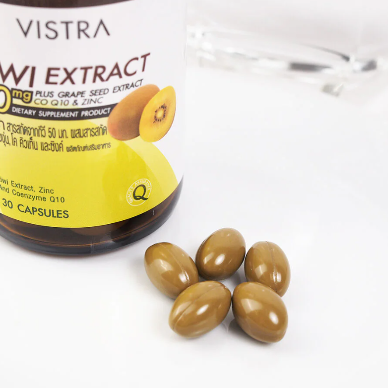 Vistra - Kiwi Extract 50mg Plus Grape Seed, CO Q10 & Zinc 30 Capsules
