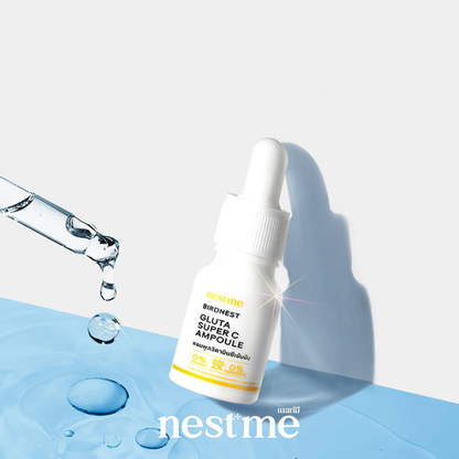 Nestme Birdnest Gluta Super C Ampoule 10ml – Brightening & Anti-Aging Serum