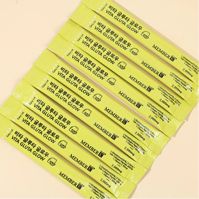 Memberk - Vita Gluta Glow Lemon Flavour 2g. (10 Sachets)