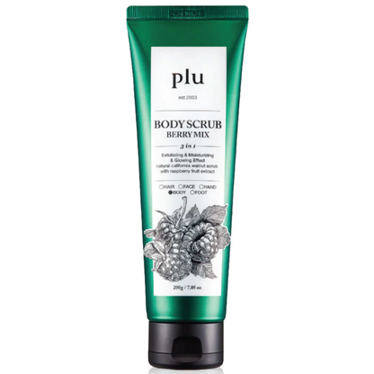 Plu Berry Mix Body Scrub - 200g for Smooth, Radiant Skin