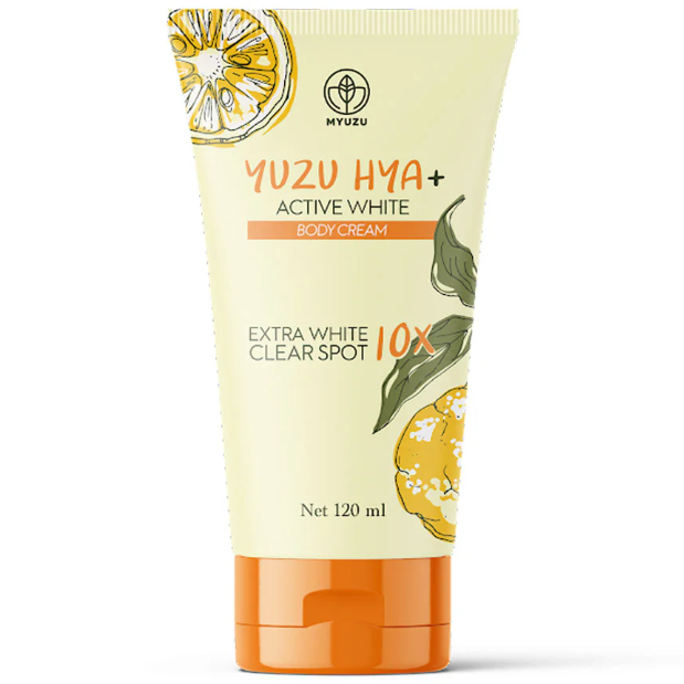 Myuzu Yuzu Hya Active White Body Cream 120ml – Brightening & Hydrating Lotion