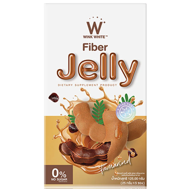 WinkWhite Tamarind Fiber Jelly - 25g (5 Sachets) for Digestive Support