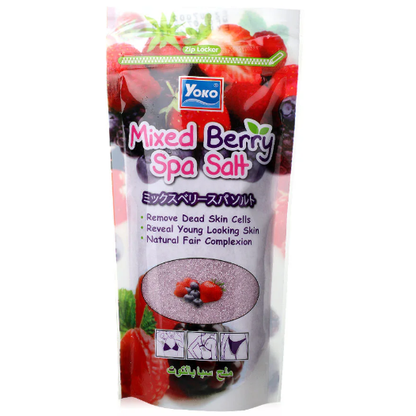 Yoko Mixed Berry Spa Salt - 300g | Relaxing & Nourishing Bath Salt