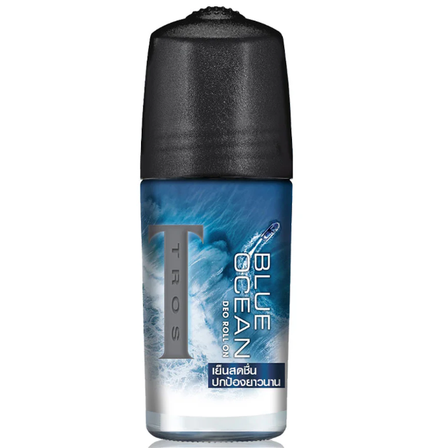 TROS Blue Ocean Deodorant Roll-On - 45ml x 3 Pack