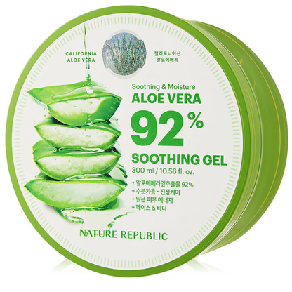 Nature Republic Aloe Vera 92% Soothing Gel - 300ml for Active Hydration