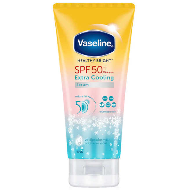 Vaseline Healthy Bright SPF50+ PA++++ Cooling Serum 155ml - Brightening & Refreshing