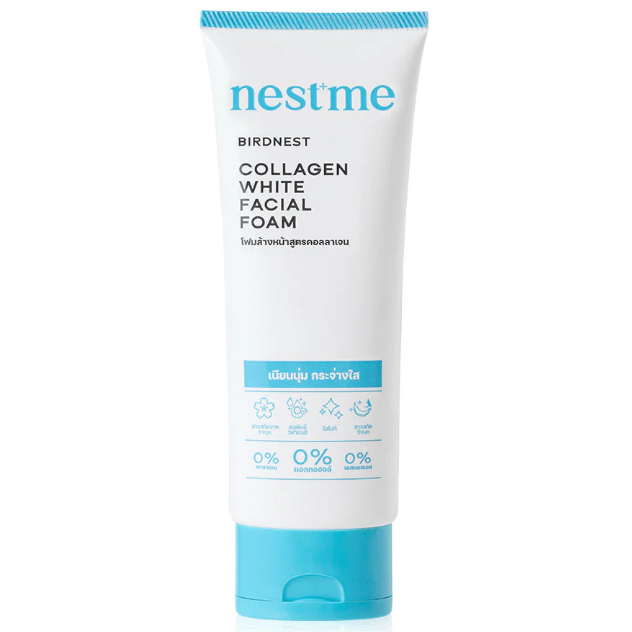 Nestme Birdnest Collagen White Facial Foam - 100g