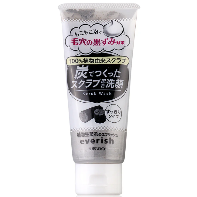 Utena Everish Scrub Wash 135g - Gentle Exfoliating Facial Cleanser