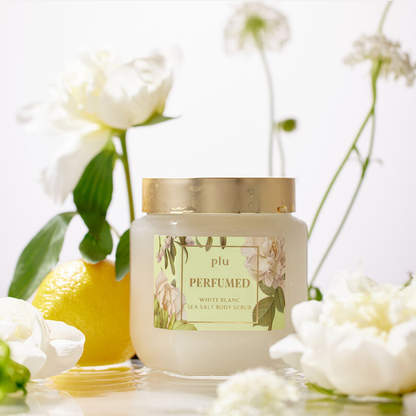 Plu White Blanc Perfumed Body Scrub - 500g for Smooth, Radiant Skin