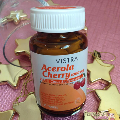 Vistra - Bundle - Skin Booster Zinc 15mg. (45 Capsules) + Acerola Cherry 1000mg Plus Citrus Bioflavavonoids (45 Tablets)