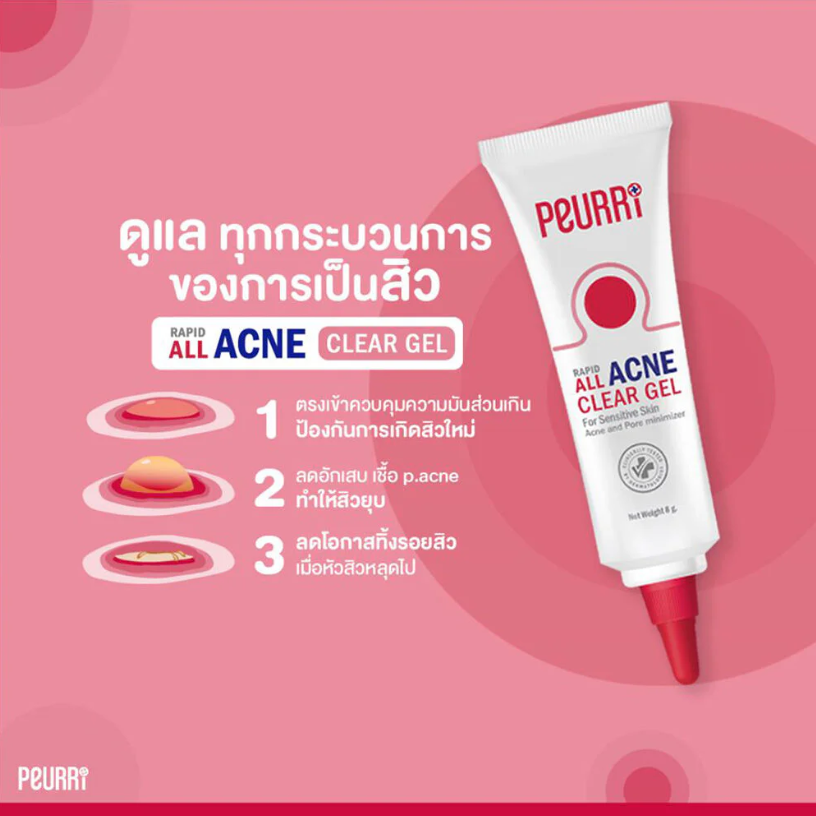 Peurri Rapid All Acne Clear Gel 8g - Fast Acne Relief
