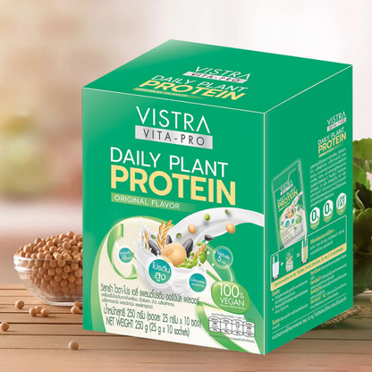 Vistra Vita-Pro Daily Plant-Based Protein - 100% Vegan, 25g per Sachet (10 Pack)
