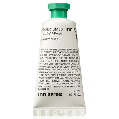 Innisfree My Perfumed Hand Cream White Shirts 30ml - Refreshing & Nourishing