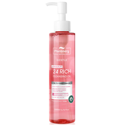 Plantnery Pink Botanic Cleansing Oil – 200ml for Gentle & Effective Makeup Removal