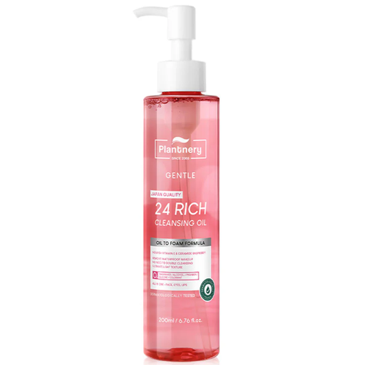 Plantnery Pink Botanic Cleansing Oil – 200ml for Gentle & Effective Makeup Removal