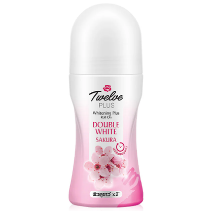 Twelve Plus Whitening & Brightening Roll-On Sakura 45ml (Pack of 2)