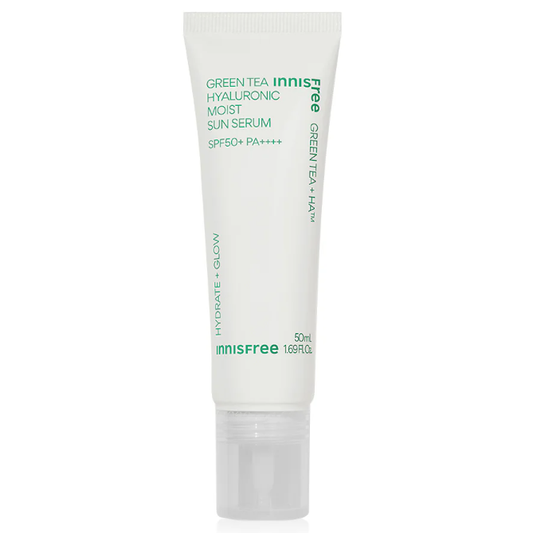 Innisfree Green Tea Hyaluronic Moist Sun Serum 50ml - Broad Spectrum SPF50 PA++++
