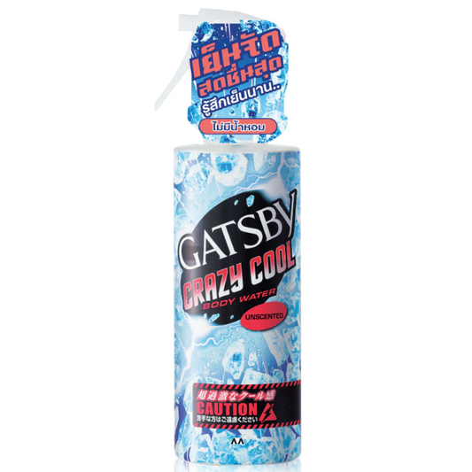 GATSBY Crazy Cool Unscented Body Water 170ml - Refreshing & Lightweight