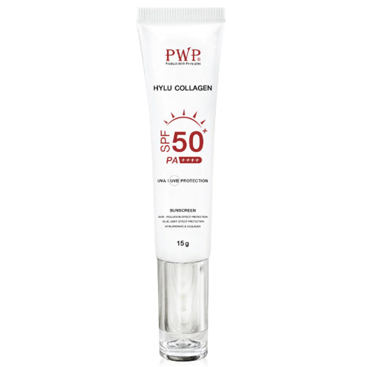 PWP Hylu Collagen SPF50+ PA++++ 15g – Superior sun protection & skin nourishment