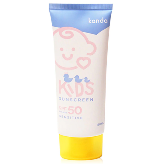 Kanda Kids Sensitive Sunscreen Lotion SPF50+ PA+++ 80ml – Gentle Sun Protection for Children