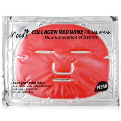 Moods Skin Care - Care Collagen Red Wine Facial Mask 60g. (Pack of 3)