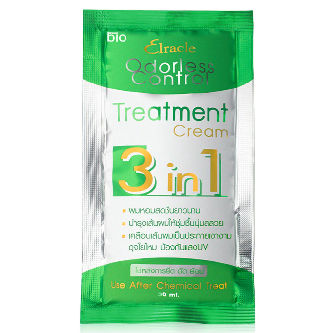 Green Bio Elracle 3-in-1 Odorless Hair Treatment Cream 30ml (Pack of 6)